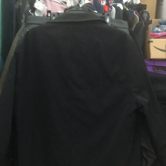 Calvin Klein black dress raincoat/rain coat jacket - Picture 4 of 6